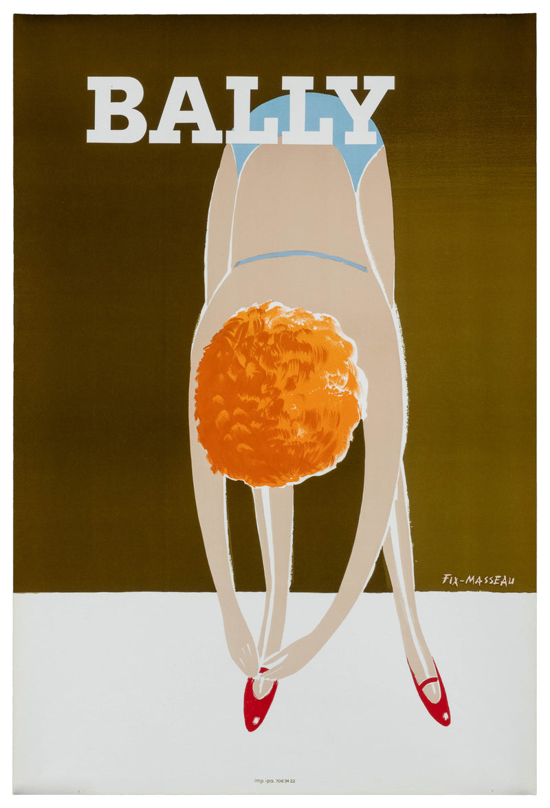 Vintage 1970s Bally Shoes Poster by Fix-Masseau – Porchlight