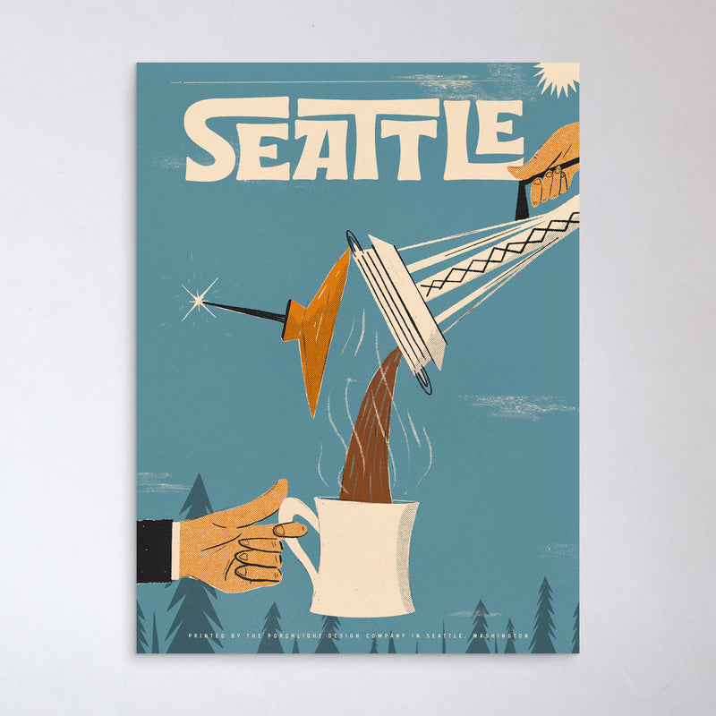 Seattle Travel Poster – Porchlight Design Co.