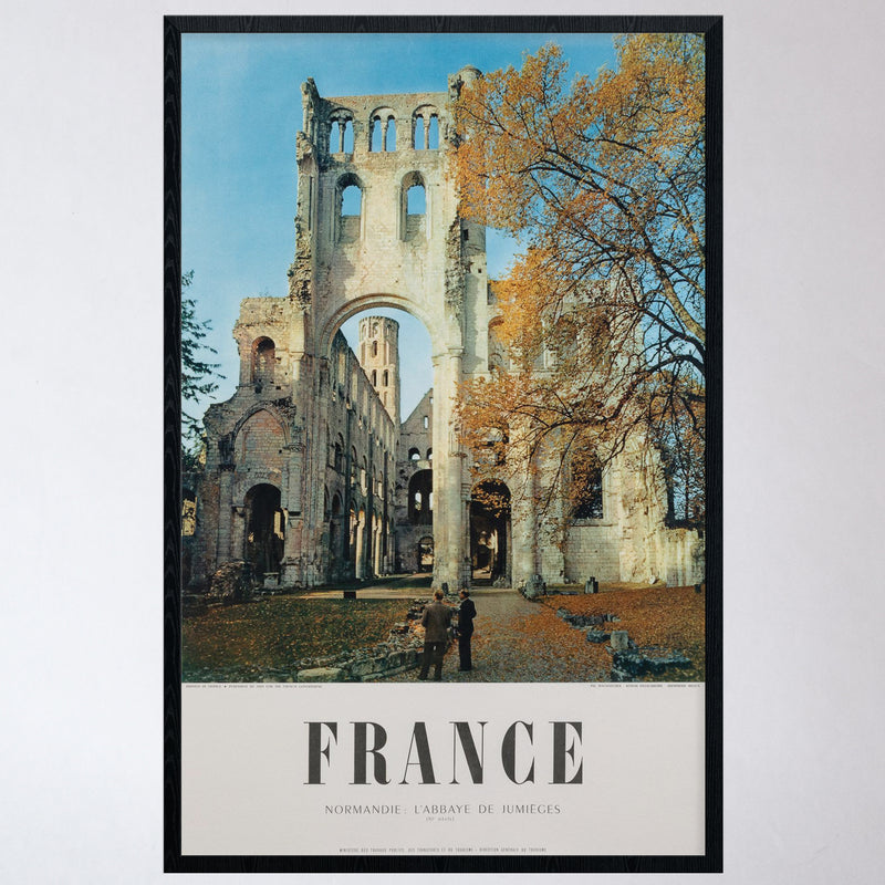 Vintage Mid-Century Normandy/Normandie Travel Poster (Large/Linen-Backed)