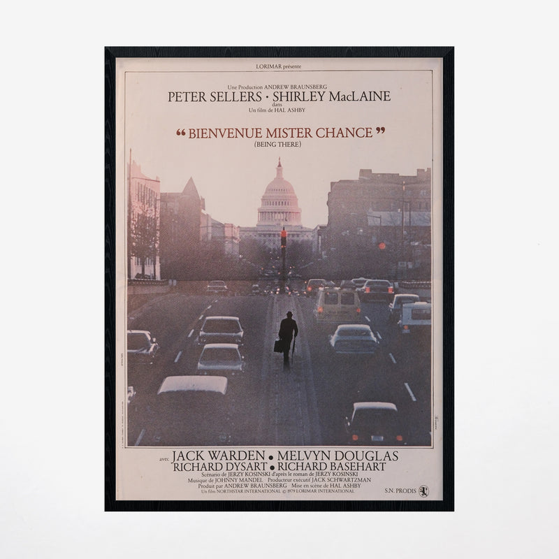 Vintage 1979 French "Bienvenue Mr. Chance" ("Being There") Movie Poster