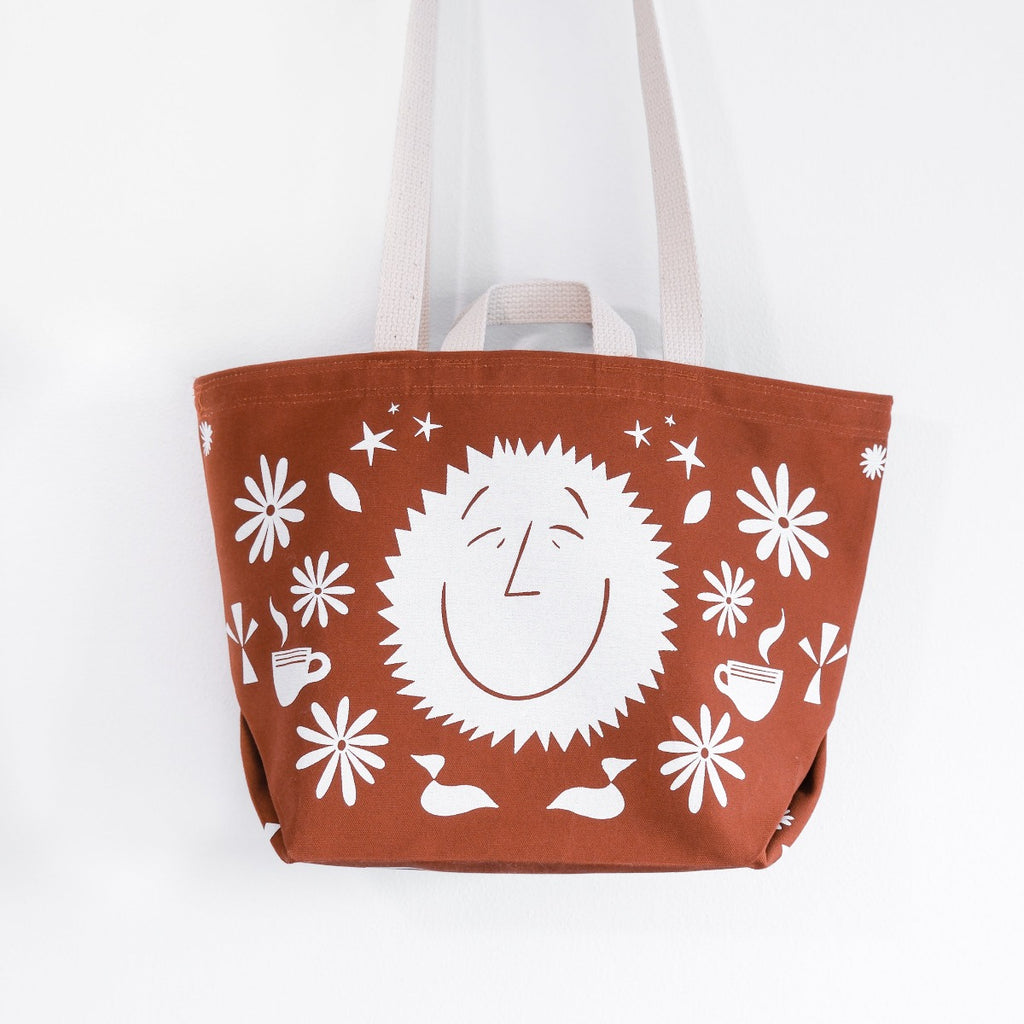 Happy Sun Tote Bag Made in Seattle