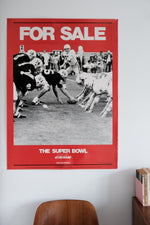 Vintage 1970s Greyhound Super Bowl Poster