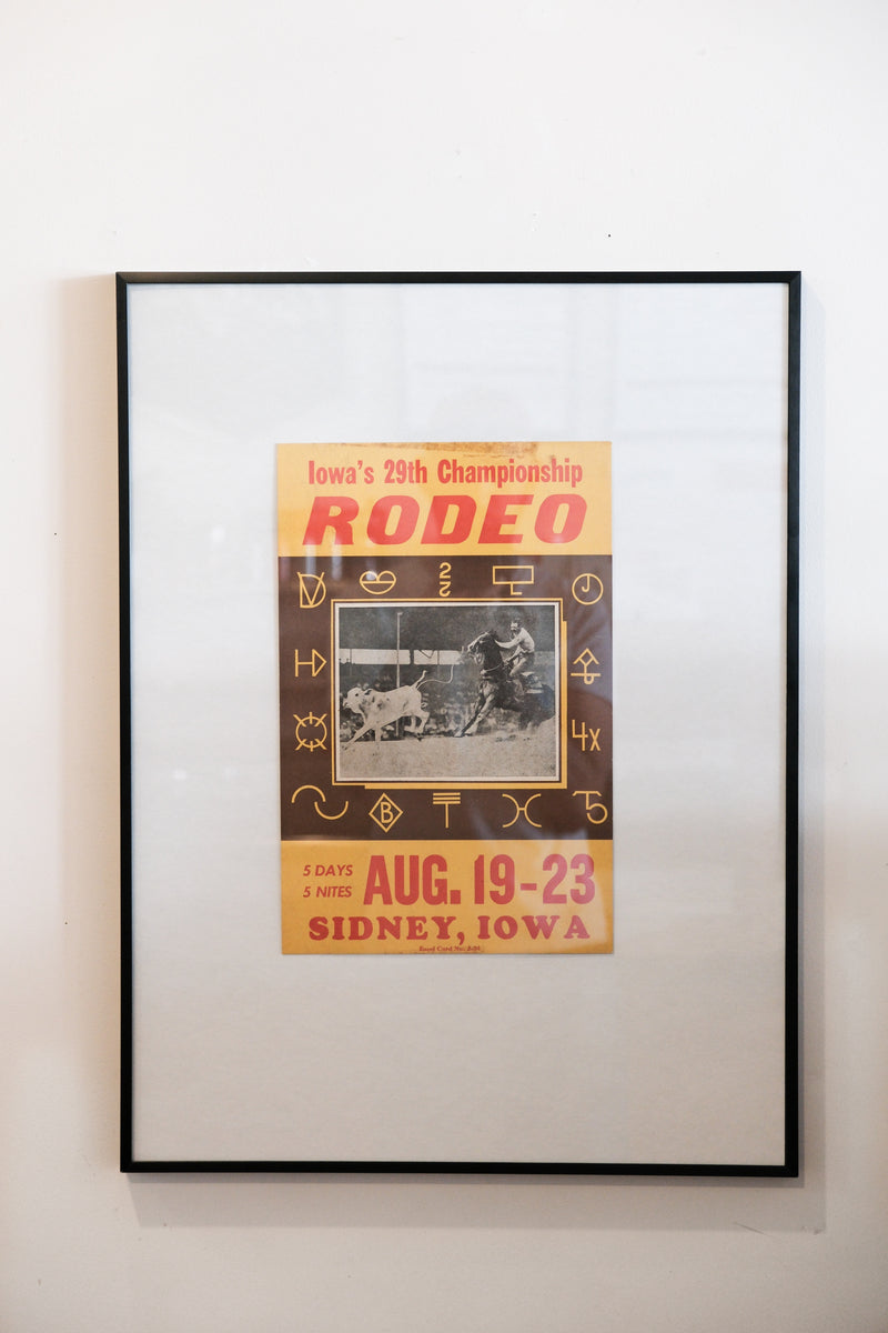 1950s Rodeo Posters (Framed at Porchlight)