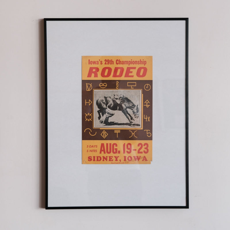 1950s Rodeo Posters (Framed at Porchlight)