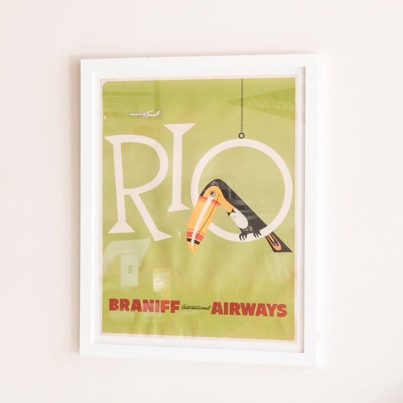 1960s Braniff Airlines Posters (Framed at Porchlight)