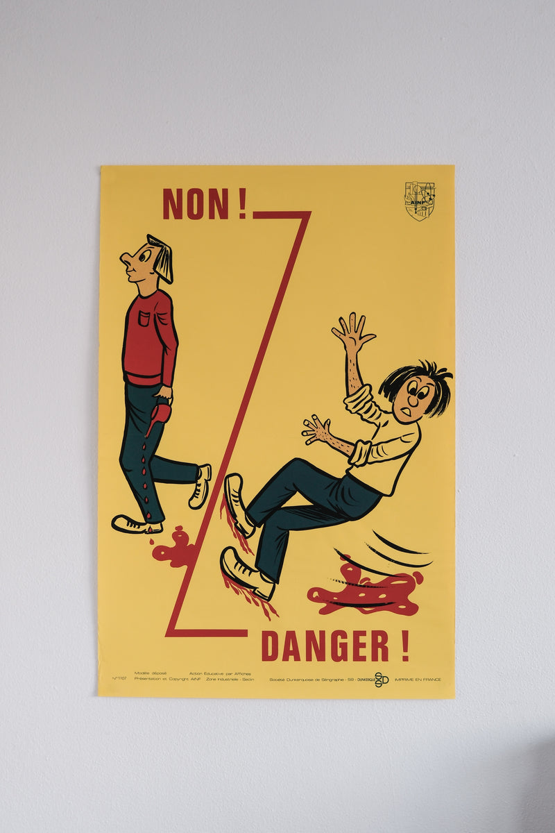 Vintage French Safety Poster