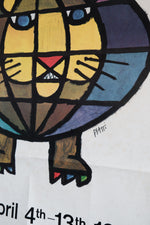 Vintage 1959 French Lyon Fair Poster (Large
