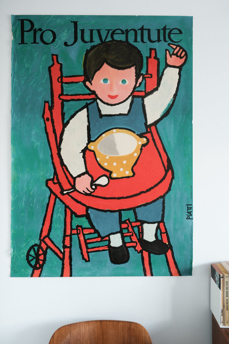 Vintage 1950s Swiss Children's Poster (Large)