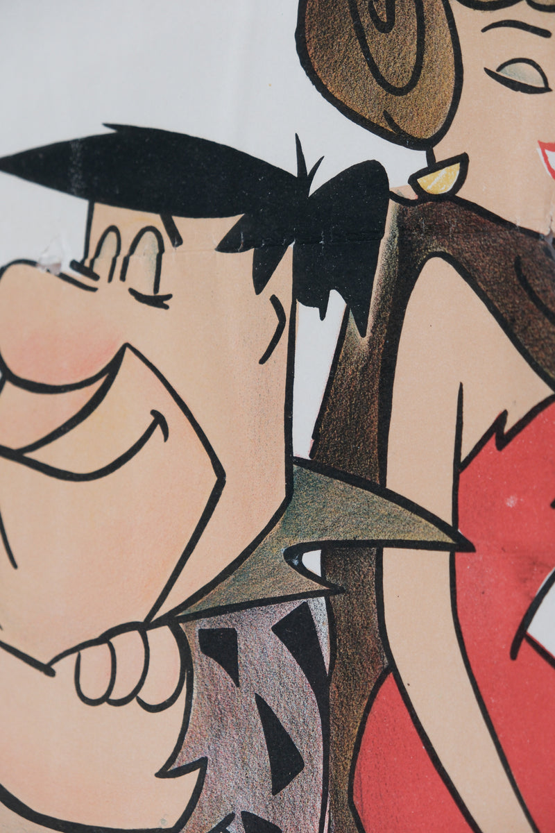 Vintage 1960s Flintstones Poster (Spanish)