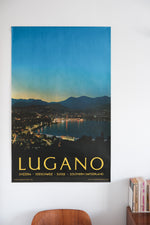 Vintage 1960s Lugano Travel Poster