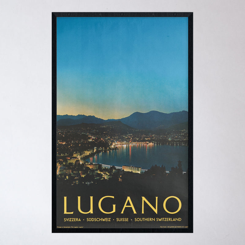 Vintage 1960s Lugano Travel Poster