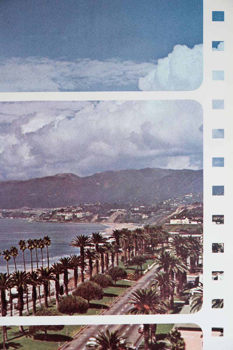Vintage 1970s Western Airlines Southern California Poster