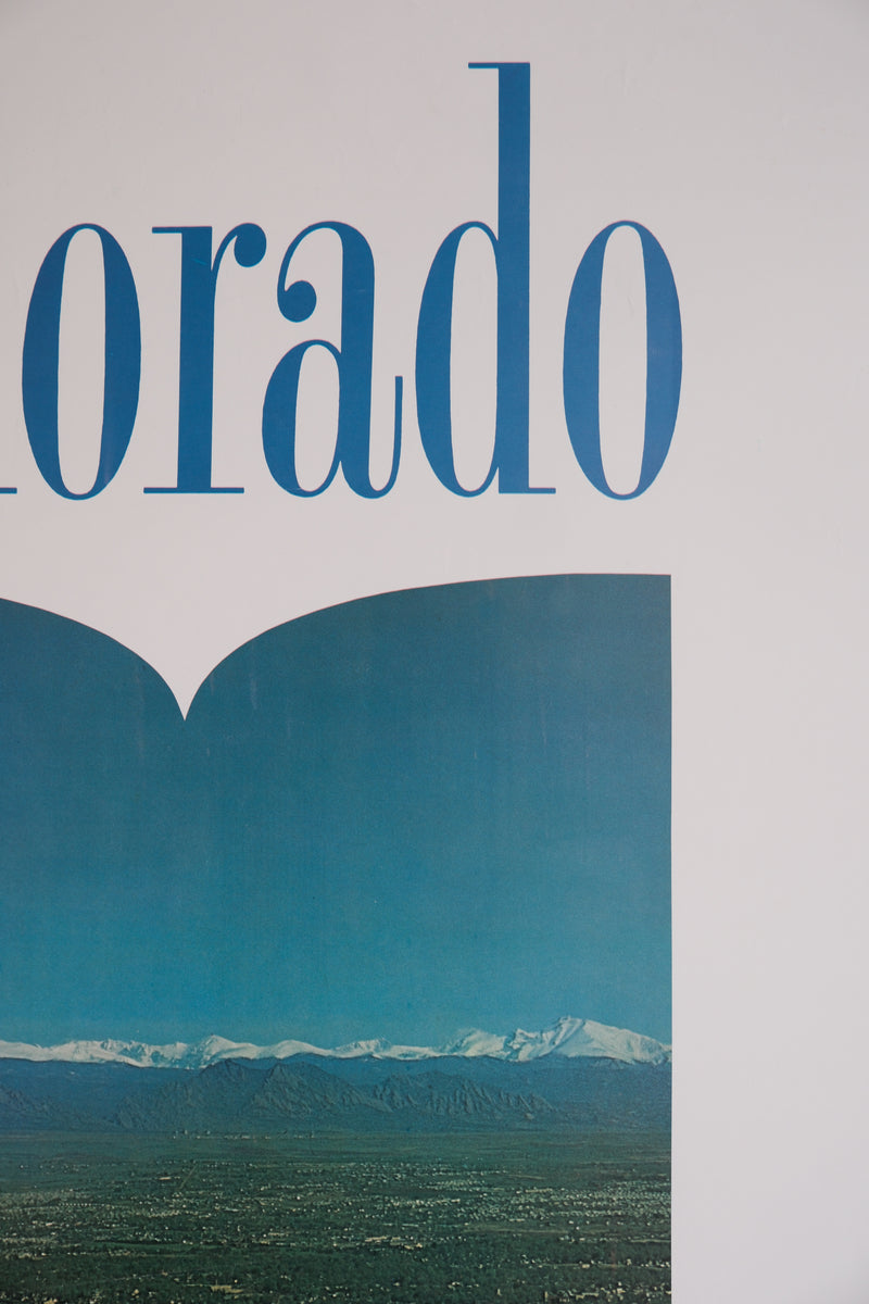 Vintage 1970s Western Airlines Colorado Poster
