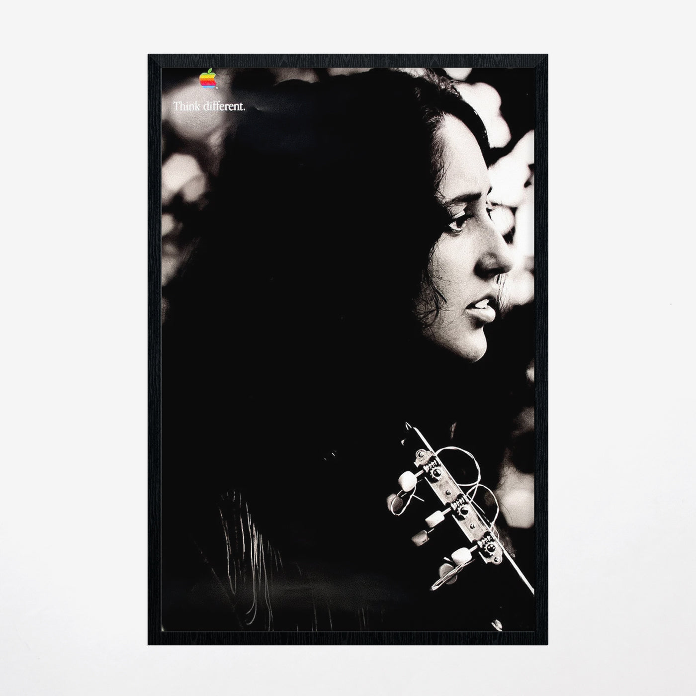 Apple Think Different ポスター-Joan Baez Vintage 1990s Apple Joan Baez 