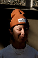 Knit Beanie In Burnt Orange (Tight Knit)