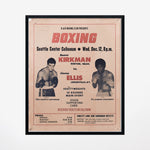 Vintage 1973 Seattle Boxing Poster