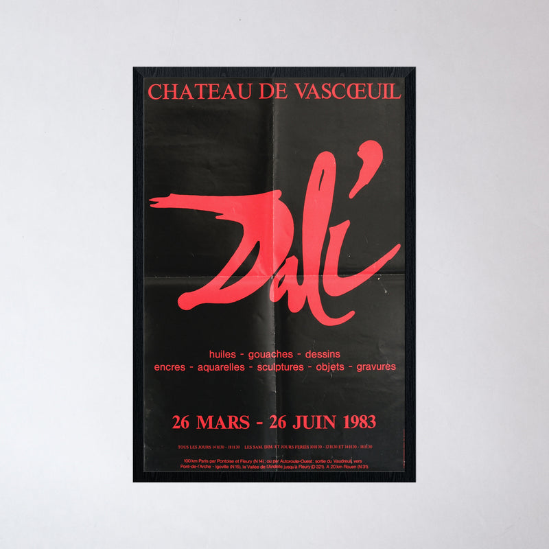 Vintage Salvador Dali Exhibition Poster