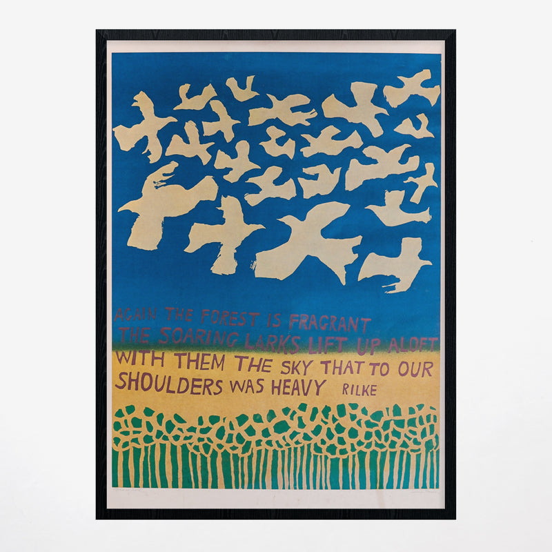 Vintage 1960s Lucia Pearce Poster Feat. Rainer Maria Rilke – Porchlight ...