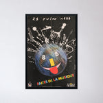 Vintage 1988 French Fetes De La Musique Poster