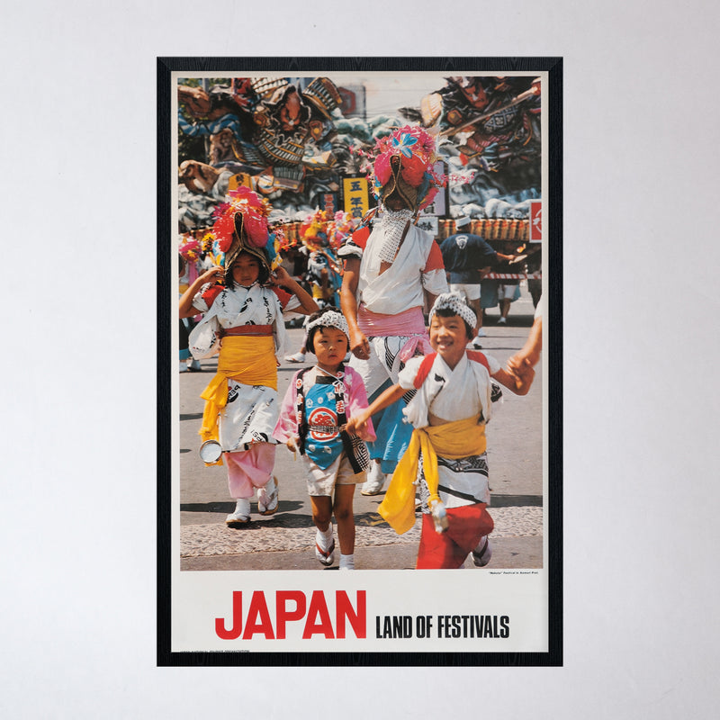 Vintage 1960s Japan Travel Poster (Festivals)