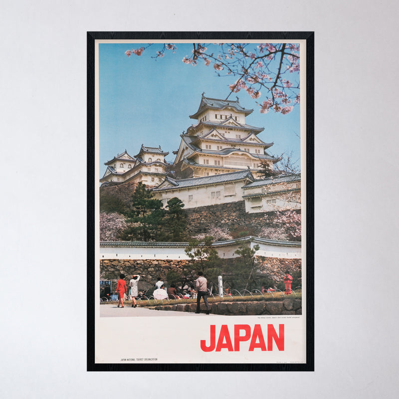 Vintage 1960s Japan Travel Poster (Castle/Temple)
