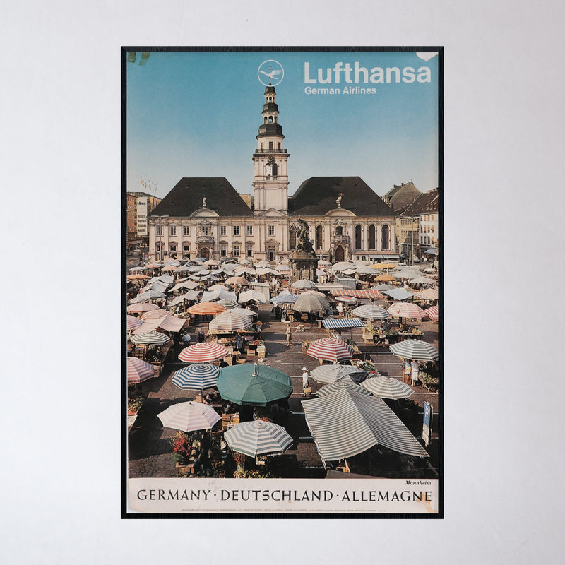 Vintage 1960s Lufthansa Germany Poster