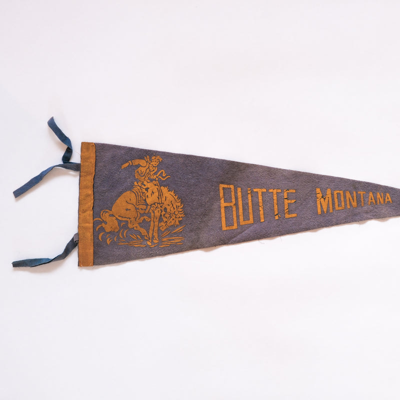 Vintage Butte, Montana Pennant