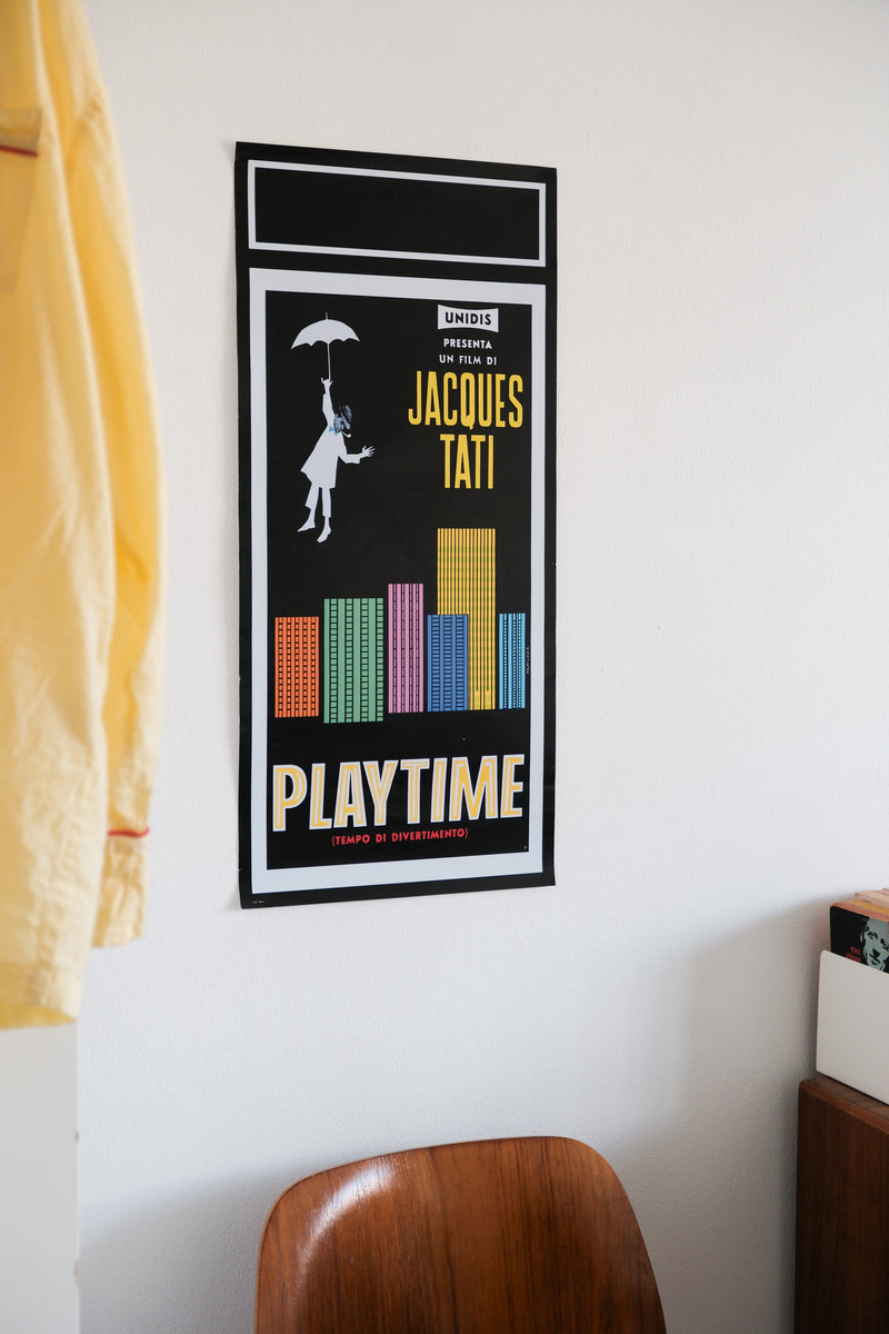 Vintage "Playtime" Italian Movie Poster