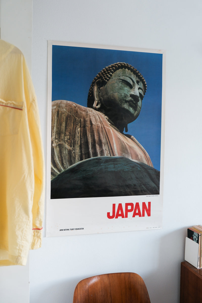 Vintage 1960s Japan Travel Poster (Buddha)