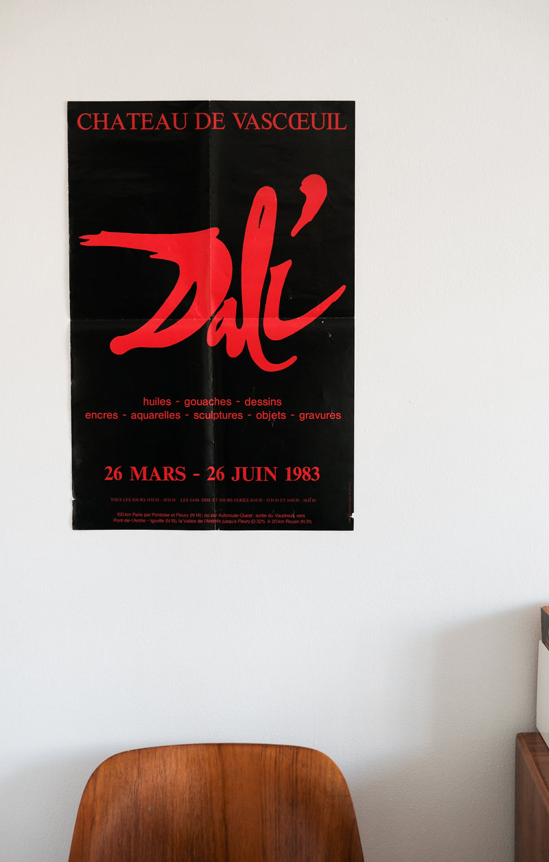 Vintage Salvador Dali Exhibition Poster