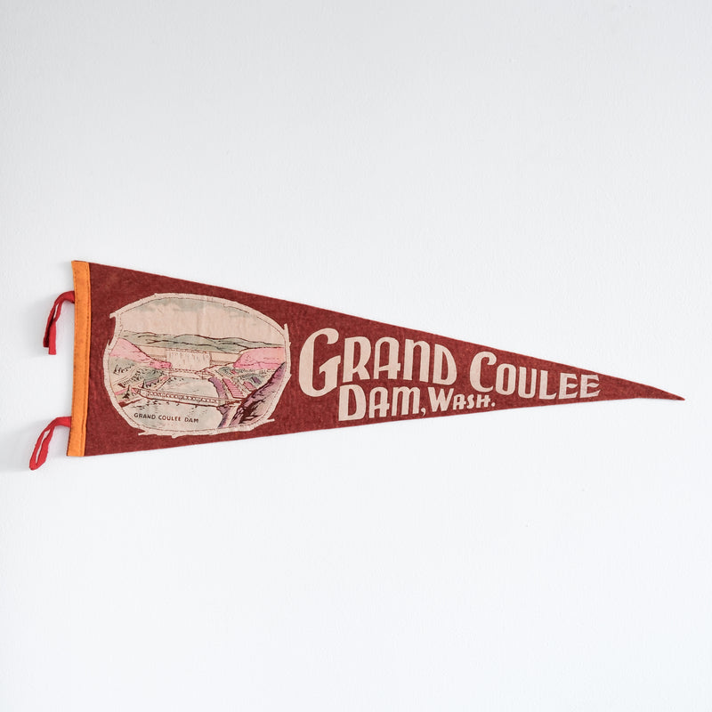 Vintage Grand Coulee Dam Pennant
