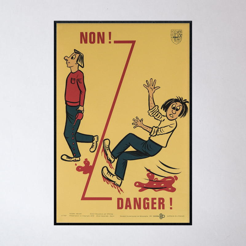 Vintage French Safety Poster