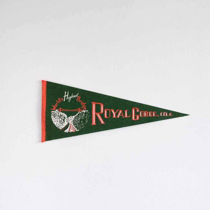Vintage Royal Gorge Pennant