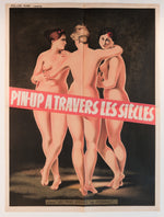 Vintage 1950s French "Pin-Up Through the Centuries" Poster
