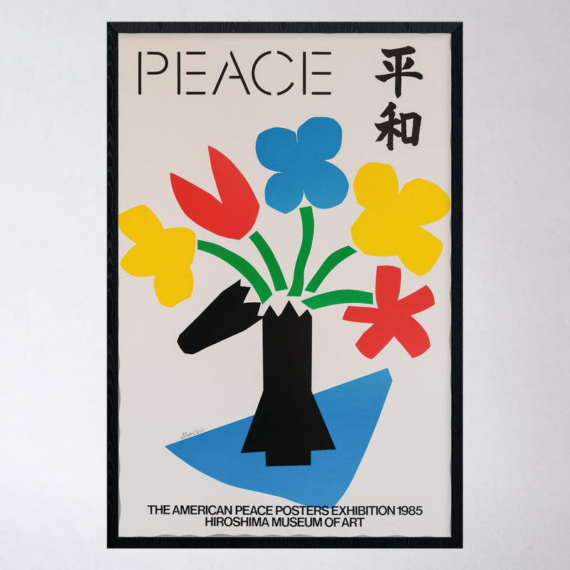 Vintage 1985 Peace Poster by Mark Oliver (Signed)
