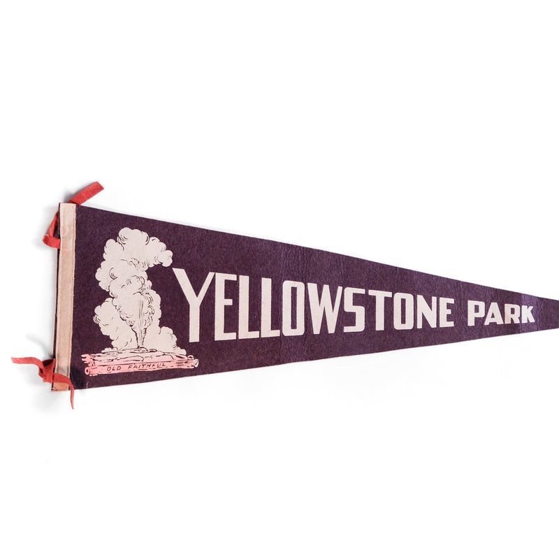 Vintage Yellowstone National Park Pennant