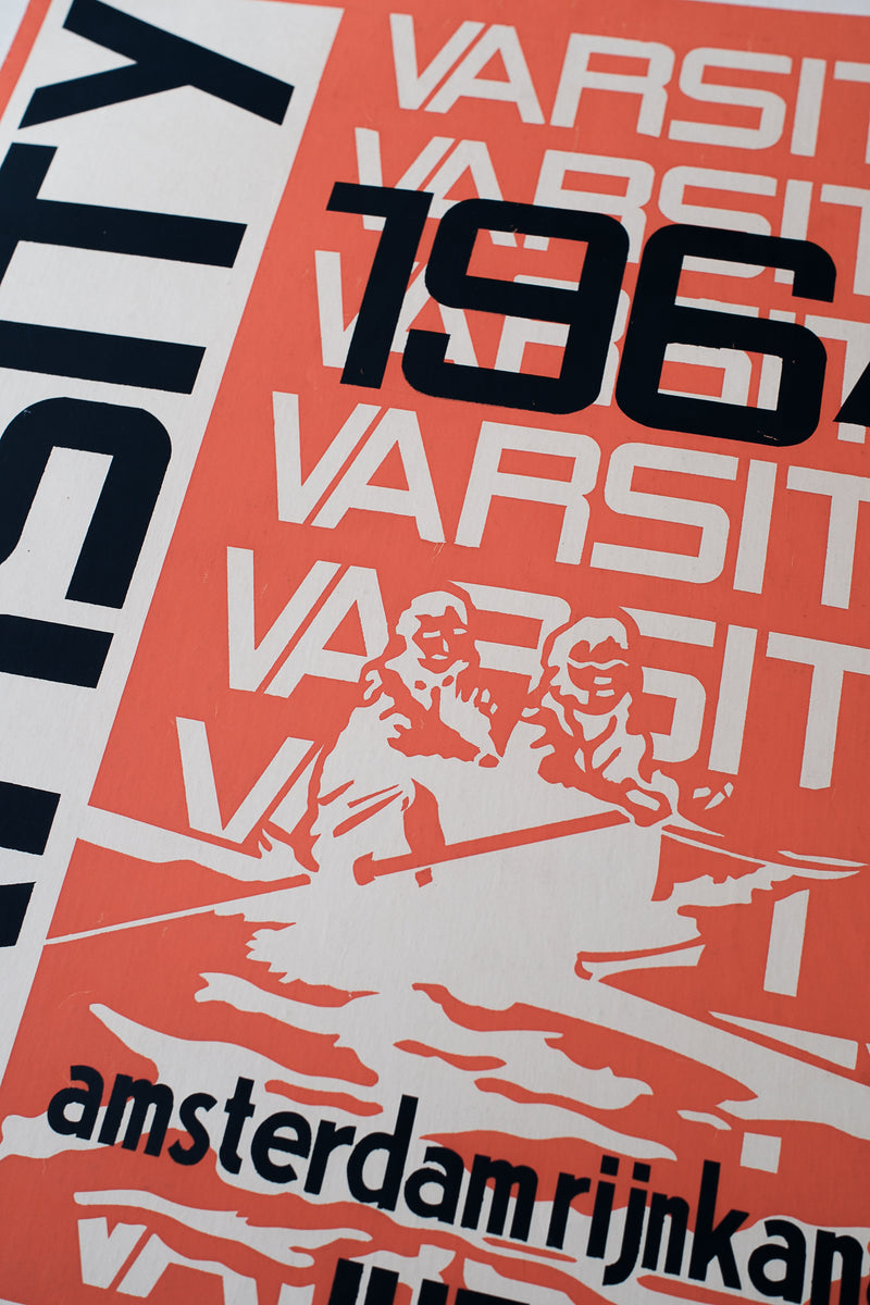 Vintage 1964 Amsterdam Rowing Poster (Linen-Backed)