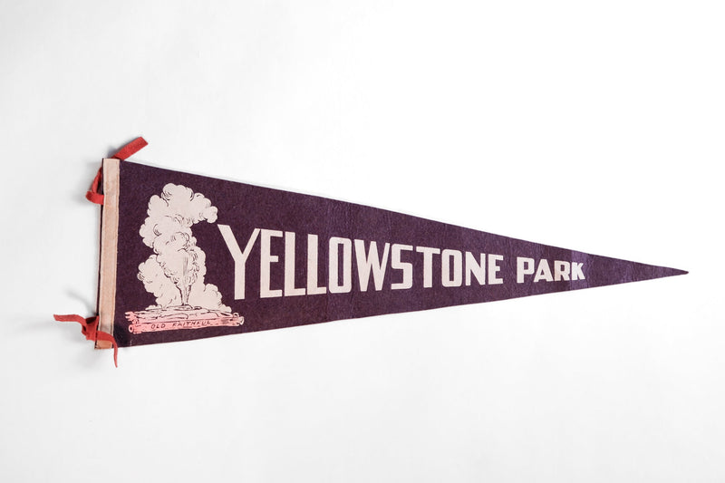 Vintage Yellowstone National Park Pennant