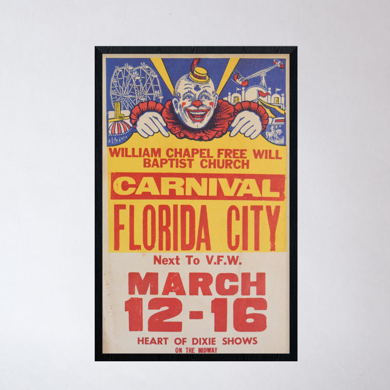 Vintage Carnival Poster: Florida City