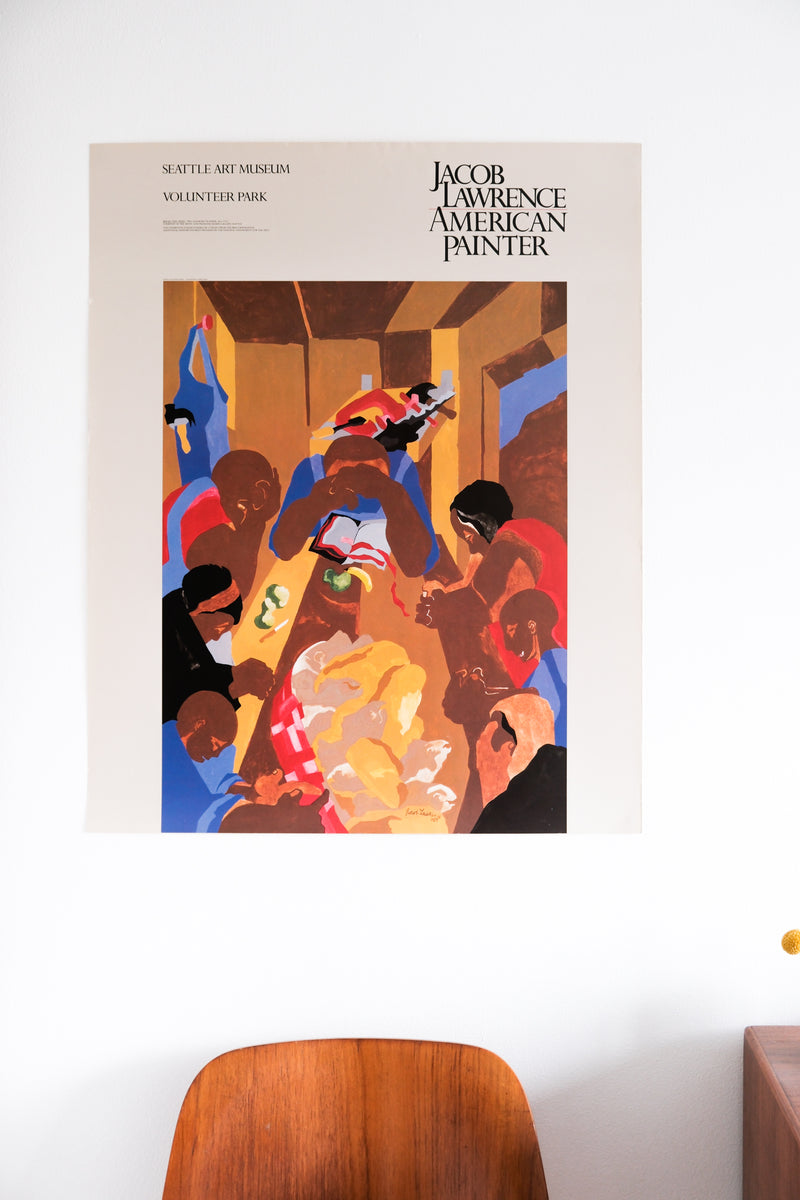 Vintage Jacob Lawrence at Seattle Art Museum Poster