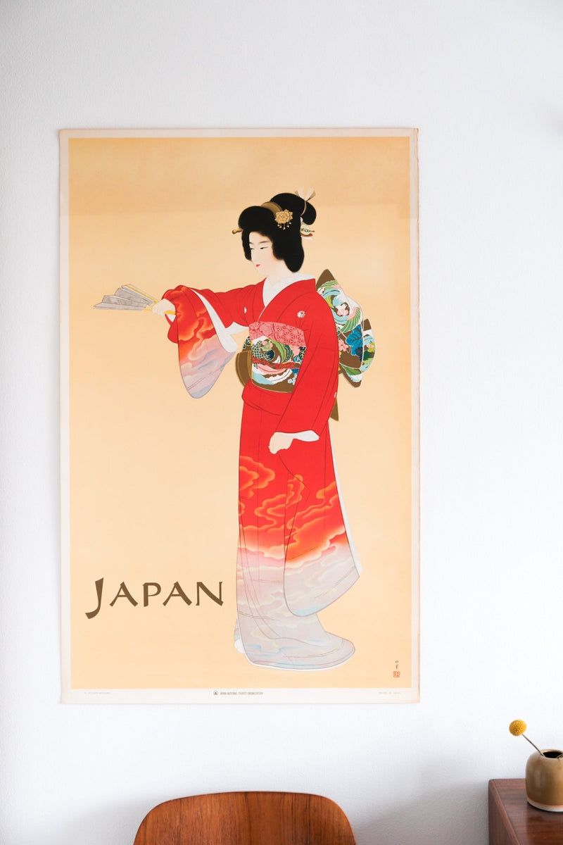 Vintage Mid-Century Japan Tourism Poster C (XL)