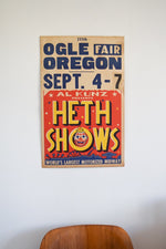 Vintage Carnival Poster: Ogle Fair 1964