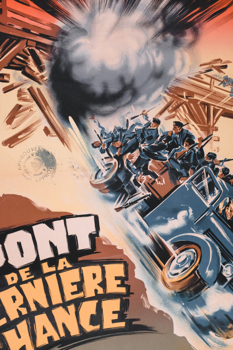 Vintage "Le Pont De La Derniere Chance" Poster