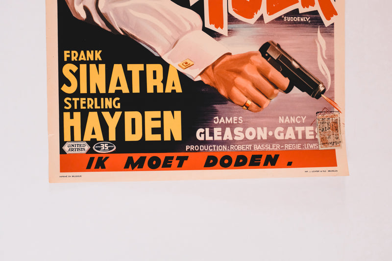 Vintage Frank Sinatra "Je Dois Tuer" Poster