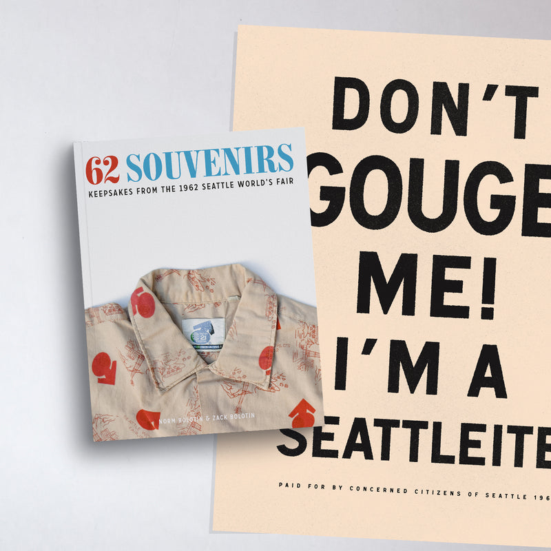 62 Souvenirs Book and "Don't Gouge Me!" Poster