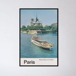 Vintage 1960s Notre Dame on the Seine Poster