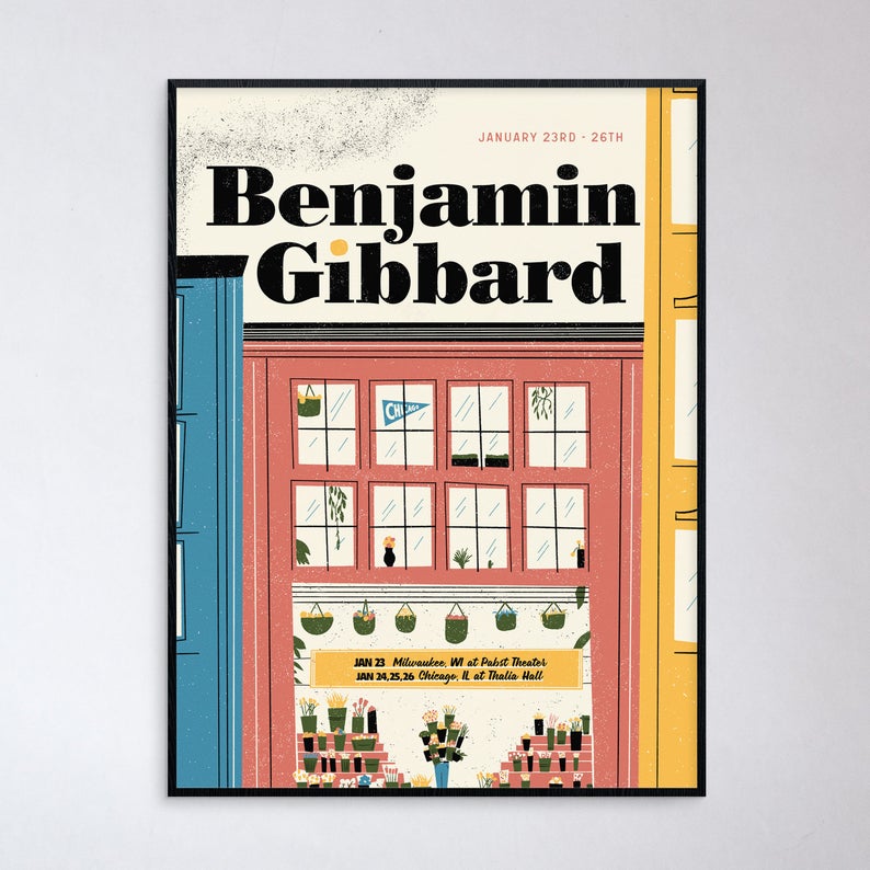 Ben Gibbard Midwest Show Poster