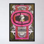 Vintage Fillmore Concert Poster: Miles Davis + Leon Russell