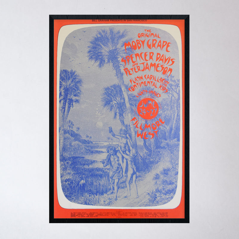 Vintage Fillmore Concert Poster: Moby Grape