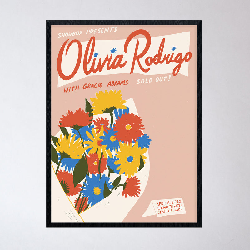Olivia Rodrigo Seattle Show Poster